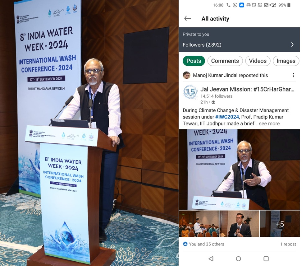 	Participation and presentation in International WASH Conference 2024, 1