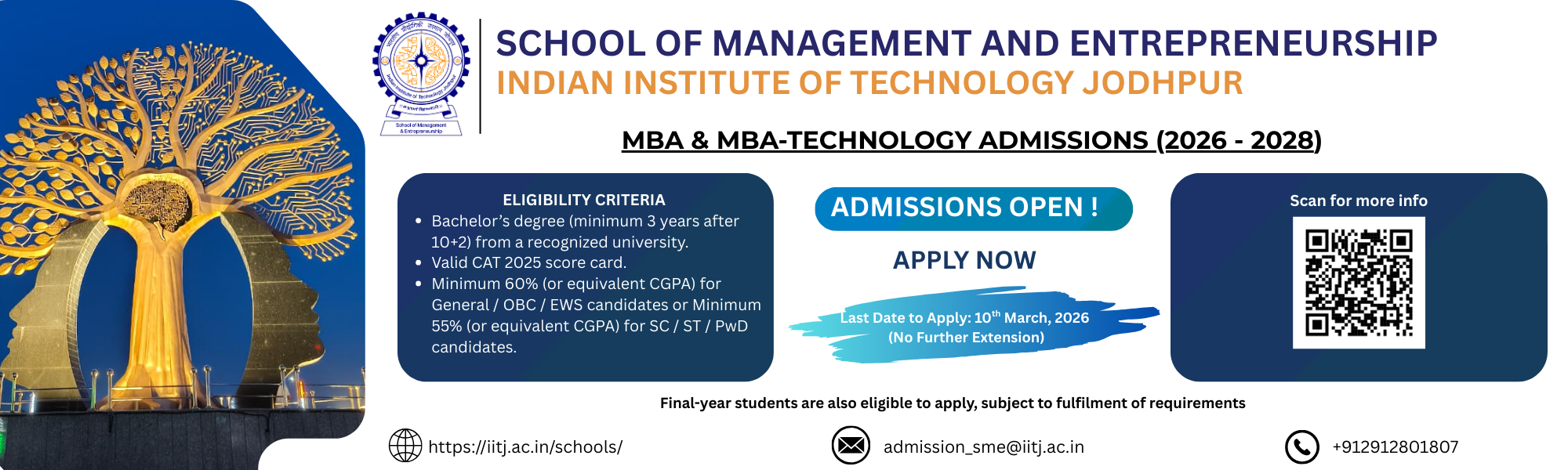 MBA and MBA-Tech Admissions 26-28