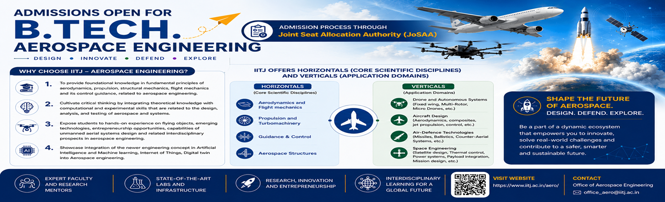 Admission Open for B.Tech.  in Aerospace Engineering