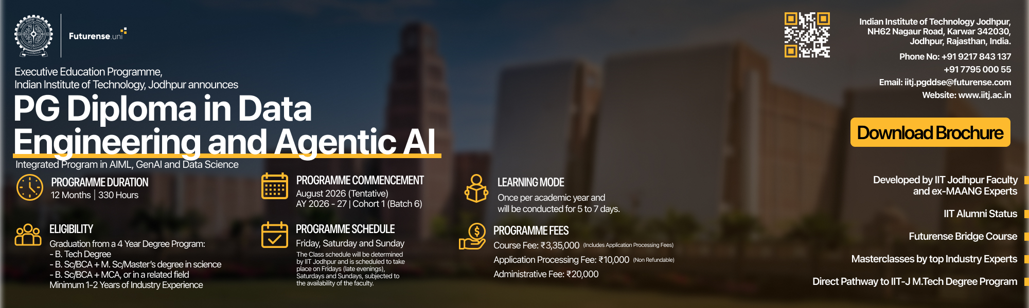 IITJ PGD Data Engineering and Agentic AI