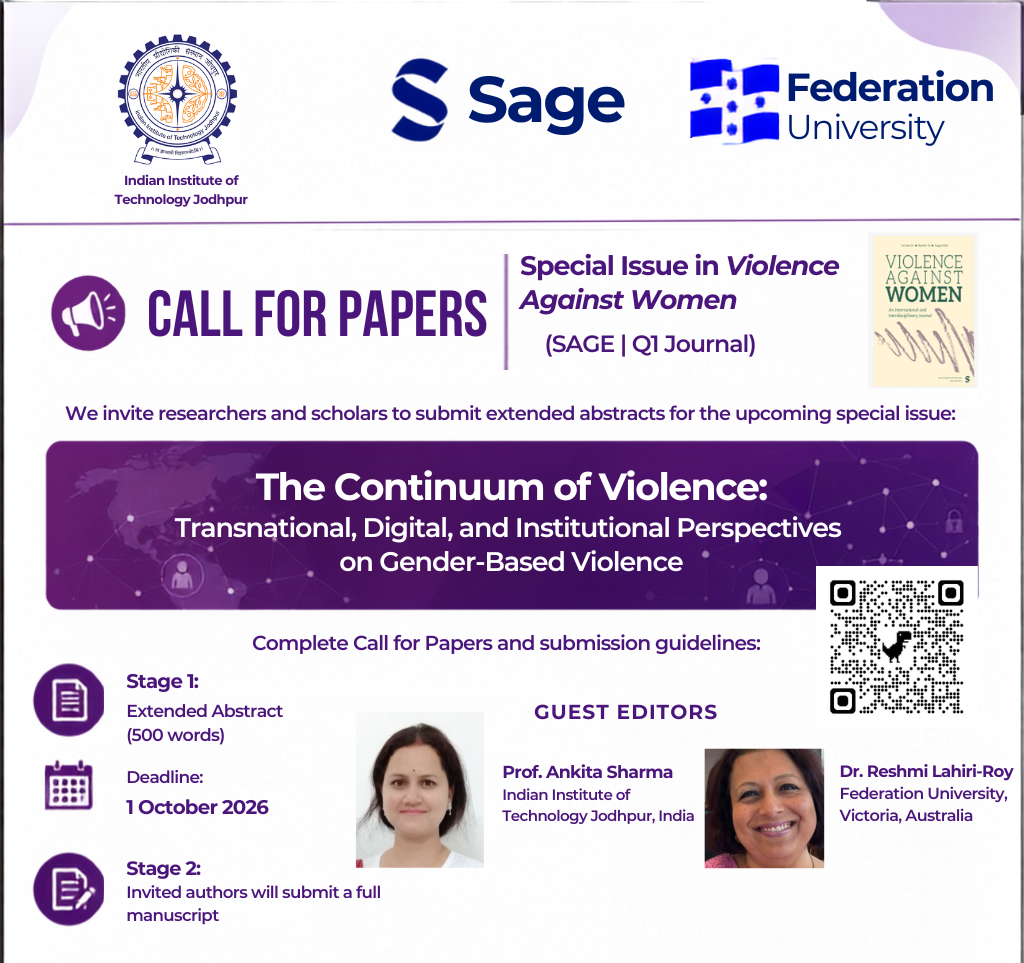 Call for Papers: Special Issue in violence Against Women