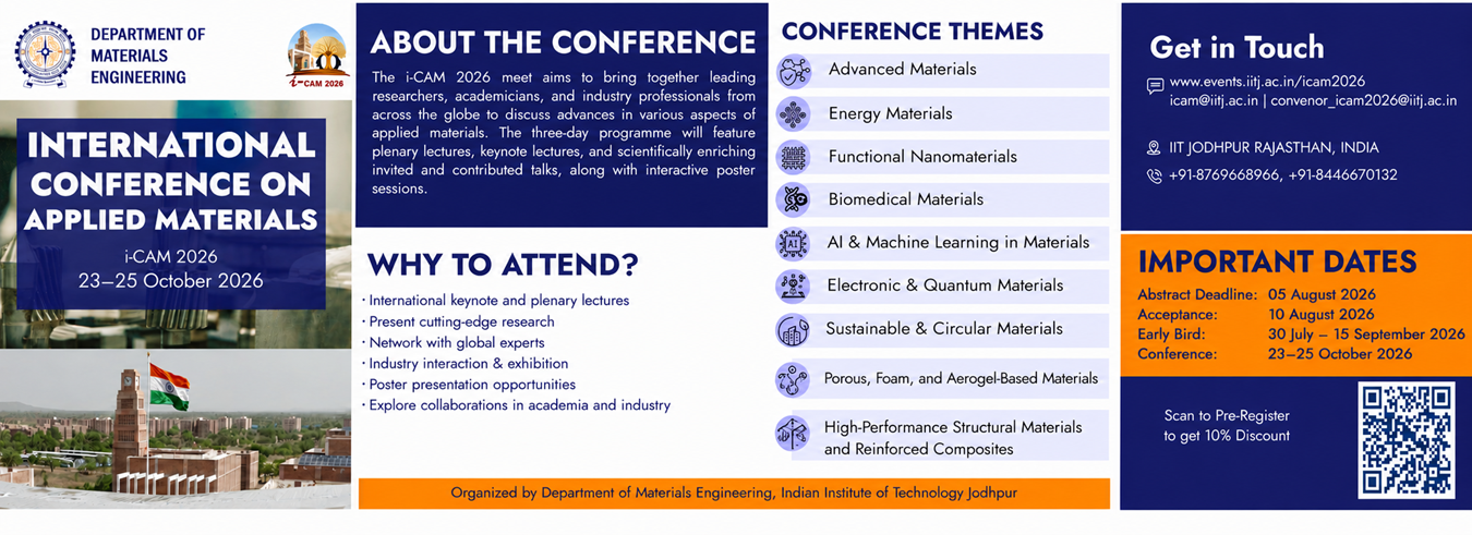 International Conference on Applied Materials (i-CAM 2026)