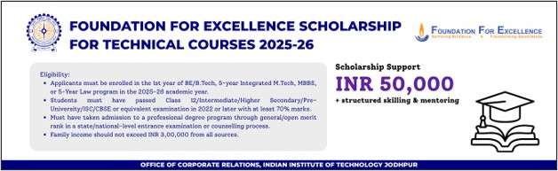 Foundation For Excellence Scholarship For Technical Courses