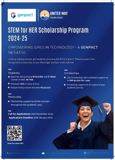 Genpact STEM for HER Scholarship
