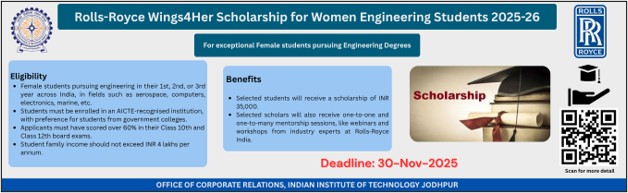 Rolls-Royce Wings4Her Scholarship