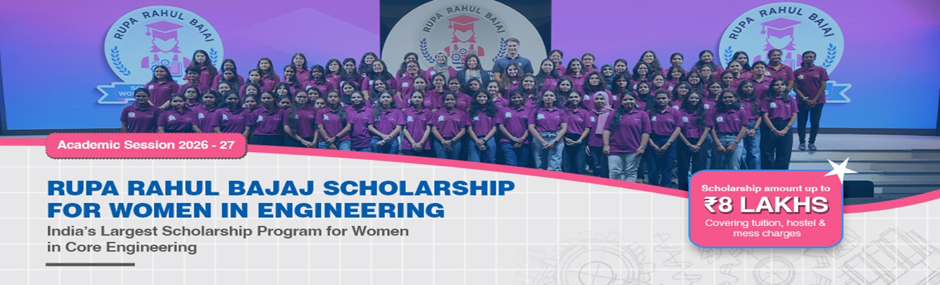 Rupa Rahul Bajaj Scholarship for Women in Engineering 2026-27Rupa Rahul Bajaj Scholarship for Women in Engineering 2026-27
