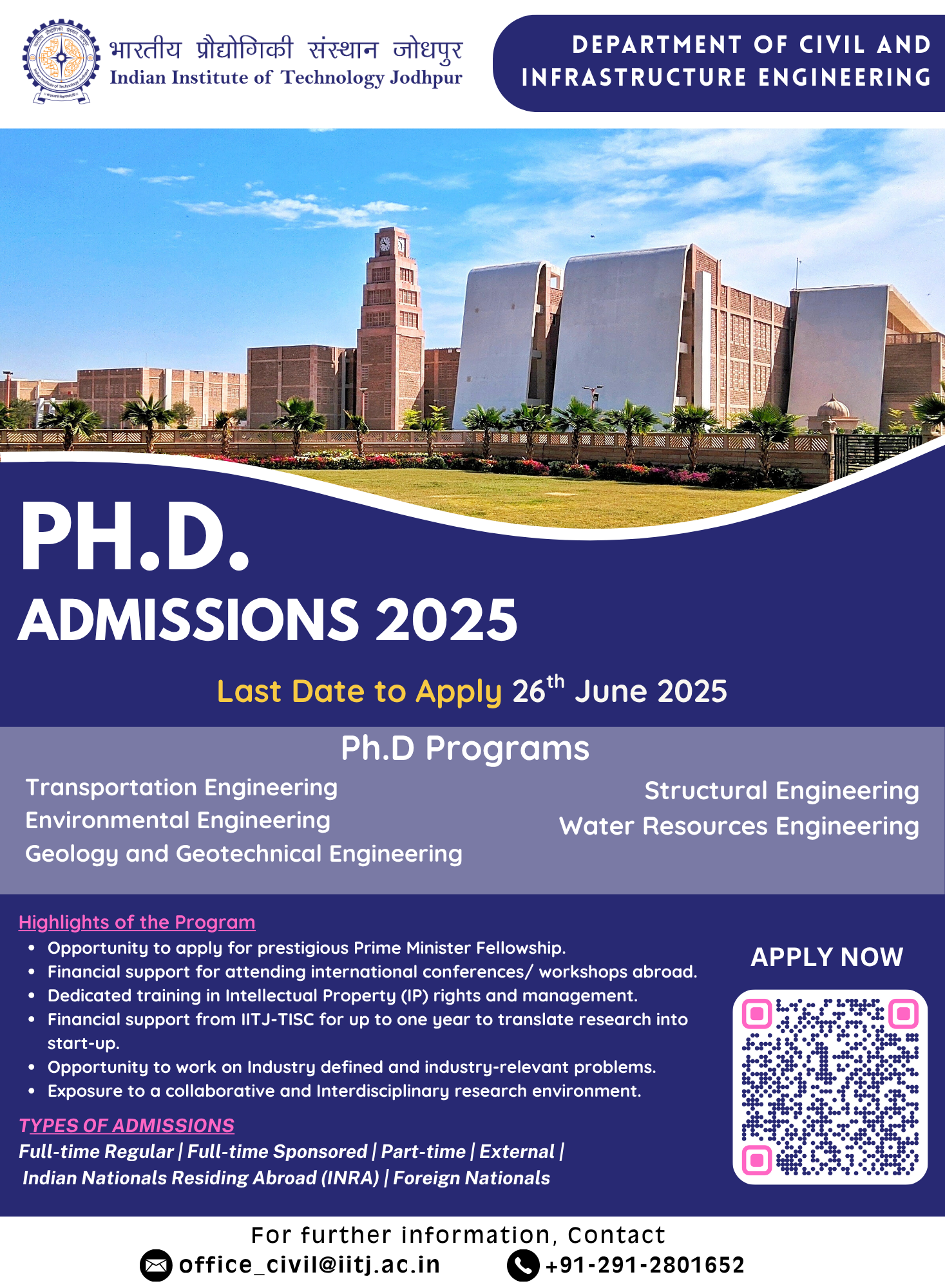 phd admission